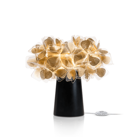 Lampa stołowa Slamp CLIZIA - MAMA NON MAMA GOLD - DARK BASE S CLITS00GNM00000BLBEU złoty