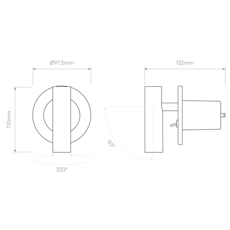 Kinkiet Astro Enna Recess Switched LED 1058067 Matowy Czarny