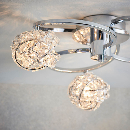 Lampa sufitowa Endon Lighting Talia 76285 chrom