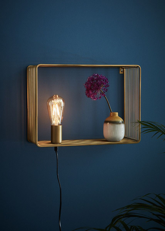 Kinkiet Markslöjd SHELF 107815 złoty