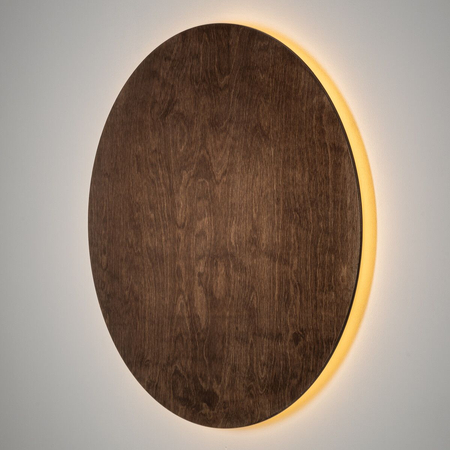 Kinkiet Nowodvorski RING TIMBER LED XXL 11178 Ciemne drewno Czarny
