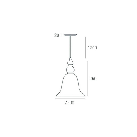 Cosmo Light Lampa wisząca PARIS P01789BK