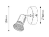 Oczko Rabalux Norton LED 6986 chrom