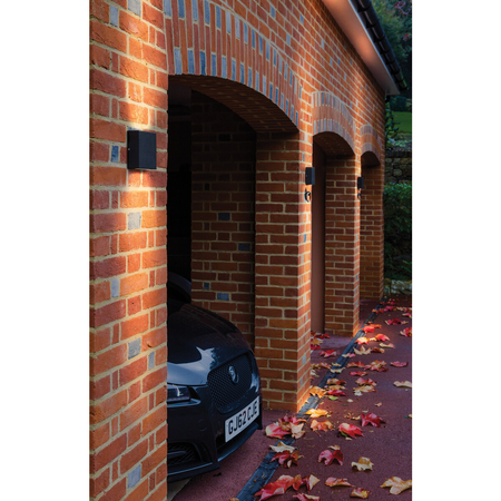 Kinkiet zewnętrzny Astro Elis Twin LED 1331002 Czarny z Teksturą