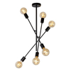 Lampa sufitowa Lucide LESTER 21119/06/30 czarny/srebrny
