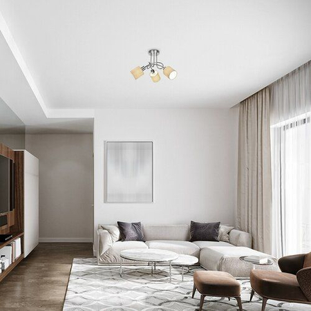 Lampa sufitowa Rabalux Natina 4980 chrom satyna