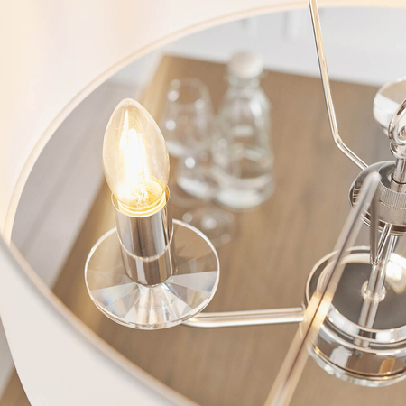 Endon Lighting Lampa wisząca 60129 biały/chrom