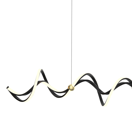 Milagro Lampa wisząca COLIA 55W LED ML1182 CZARNY + ZŁOTY