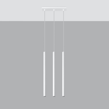 Sollux Lighting Lampa wisząca PASTELO 3 biała SL.0466