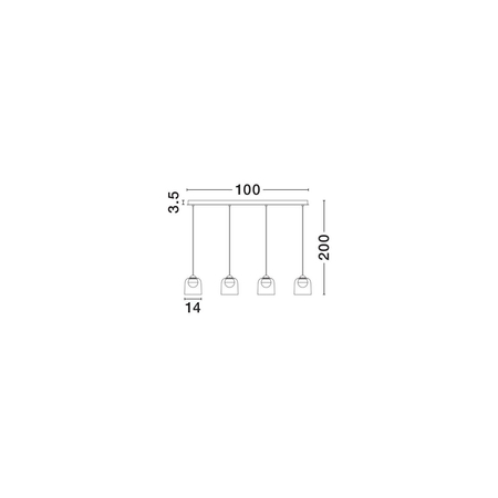 Lampa wisząca Luces Exclusivas TAVENCO LE45212 różowy, czarny