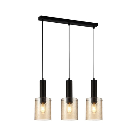 Lampa wisząca Italux PND-5581-3-BK+RNAMB Sardo Rain