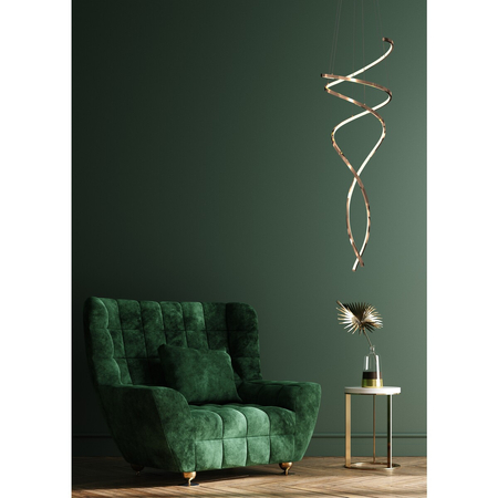 Lampa wisząca Zuma Line MD3127-2M-3GT COCO LAMPA WISZĄCA ZŁOTA/GOLD