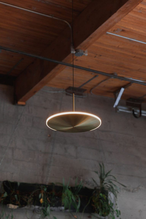 Lampa wisząca Graypants GP-283-a LED Chrona Dish17h brass