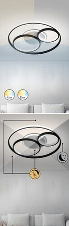 Lampa sufitowa Rabalux Aquila 3335 czarny