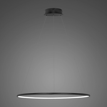 Lampa wisząca Ledowe Okręgi No.1 60cm 4k 32W czarna