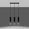 Sollux Lighting Lampa wisząca LOOPEZ 3L czarny/chrom SL.0942