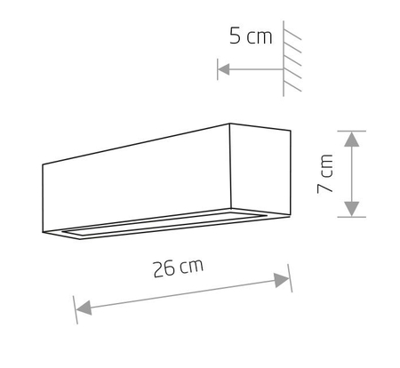 Lampa ścienna Nowodvorski 6345 STRAIGHT WALL WHITE XS