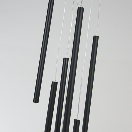 Lampa wisząca Lungo 7xG9 czarna LP-894/7P BK