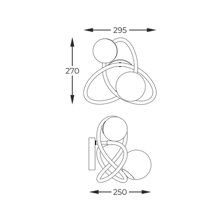 Kinkiet Zuma Line MB4922-2-EBGN NISYRO KINKIET