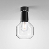 Lampa natynkowa AQForm Modern Glass Barrel E27 TP Surface Czarny Struktura