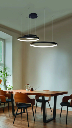 Lampa wisząca AMANDA PENDANT 45+65+85 3000K BK Azzardo AZ5027 czarny
