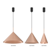 Milagro Lampa wisząca CAPITAL ROSE GOLD Ø46cm 1xGX53 MLP0954 MIEDZIANY + CZARNY