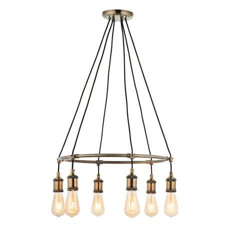 Endon Lighting Lampa wisząca 99914 mosiądz