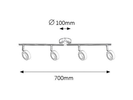 Oczko Rabalux Zora 5942 chrom