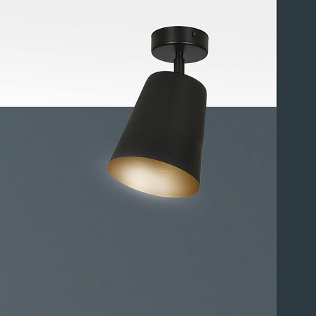 Lampa wisząca PRISM 1 BLACK / GOLD Emibig 406/1 czarny/złoty