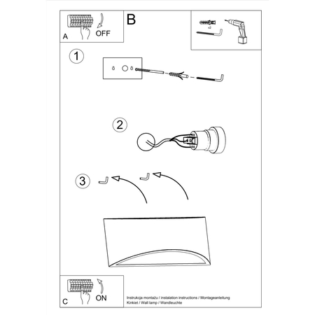 Sollux Lighting Kinkiet ceramiczny VIXEN SL.0834