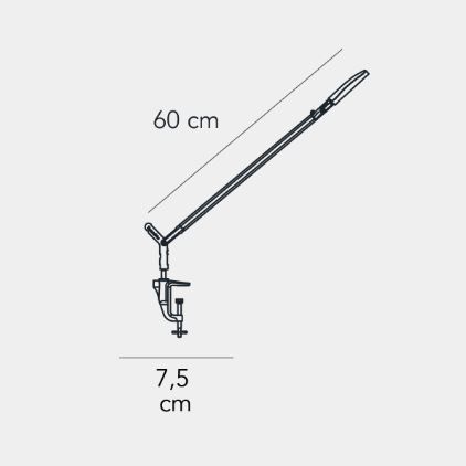 Lampa stołowa Fontana Arte F428800350BIWL Demi Volée