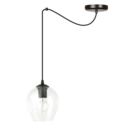 Lampa wisząca LEVEL 1 BL TRANSPARENT Emibig 756/1 czarny
