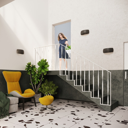 Sollux Lighting Kinkiet ceramiczny PONTIUS czarny SL.0876