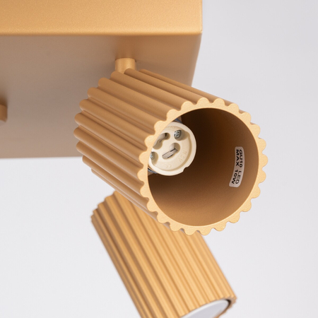 Sollux Lighting Plafon KARBON 4 złoty SL.1564