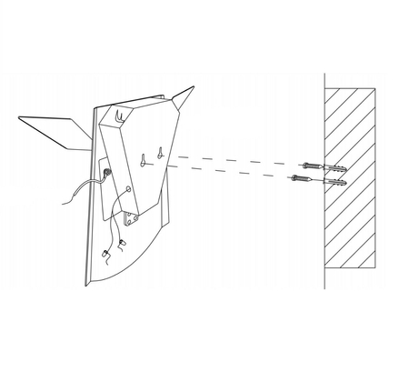 Kinkiet LED Jeleń Abigali Deer Biały