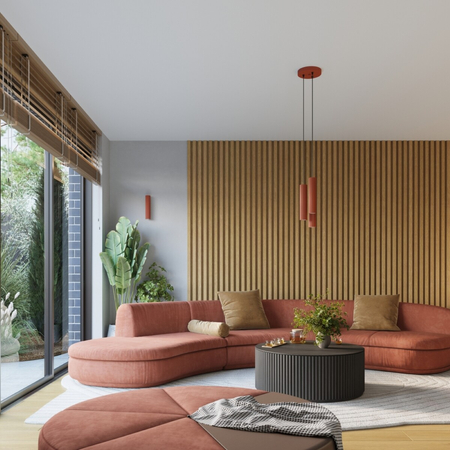 Sollux Lighting Kinkiet KARBON 30 ochra czerwona SL.1634