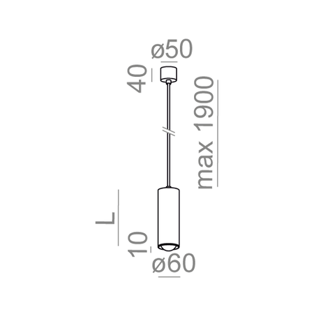 Lampa wisząca AQForm Pet Zoom LED Biały Struktura