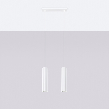 Sollux Lighting Lampa wisząca KARBON 2 biały SL.1536