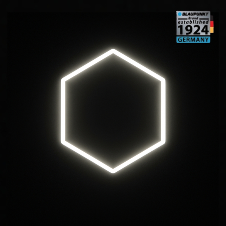 Lampa LED Hexagon Blaupunkt 43W geometryczny panel sufitowy led 4000K CRI90 w kształcie plastra miodu