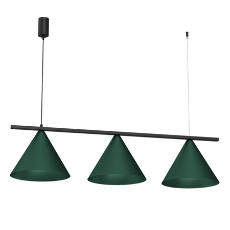 Milagro Lampa wisząca CAPITAL BLACK GREEN 3XGX53 MLP1530 Zielony