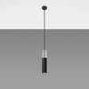 Sollux Lighting Lampa wisząca BORGIO 1 czarny SL.0650