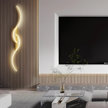 Kinkiet LED Abigali Persi 16W 60 cm złoty