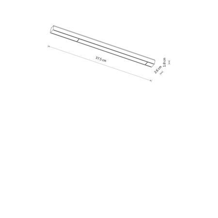 Lampa szynowa Nowodvorski UT-LVM LINE LED 11307 Czarny