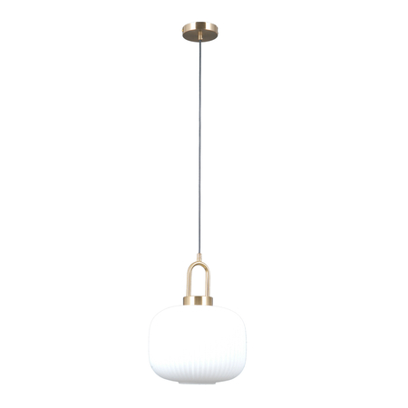 Lampa wisząca Italux Fosse PND-408817-1-HBR-WH Złoty