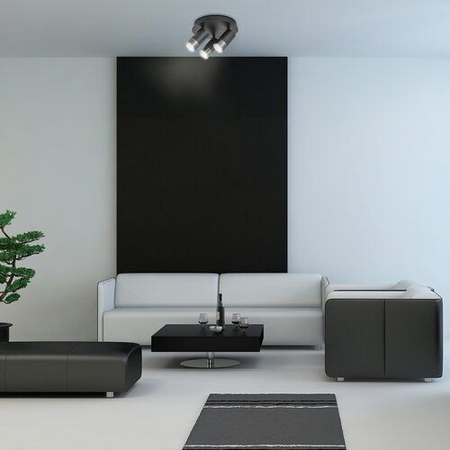 Lampa sufitowa Rabalux Zircon 5071 czarny matowy