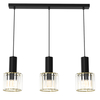 Milagro Lampa wisząca CRISTAL 3xE27 MLP8361 CZARNY / ZŁOTY