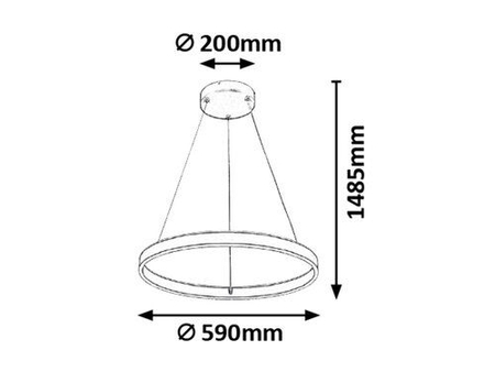 Lampa wisząca Rabalux Othello 6299 popielaty