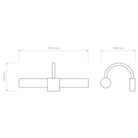 Kinkiet Astro Dayton 1044001 Polerowany Chrom