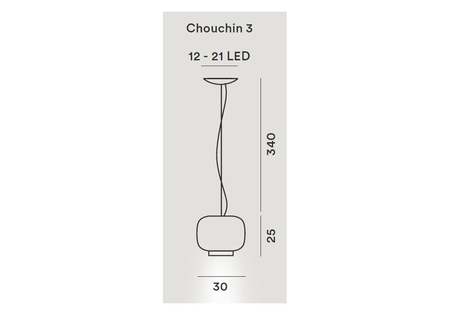 Lampa wisząca Foscarini 210073E-25 Chouchin 3