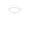 Lampa sufitowa SATELLITE M Nowodvorski 8020 szary